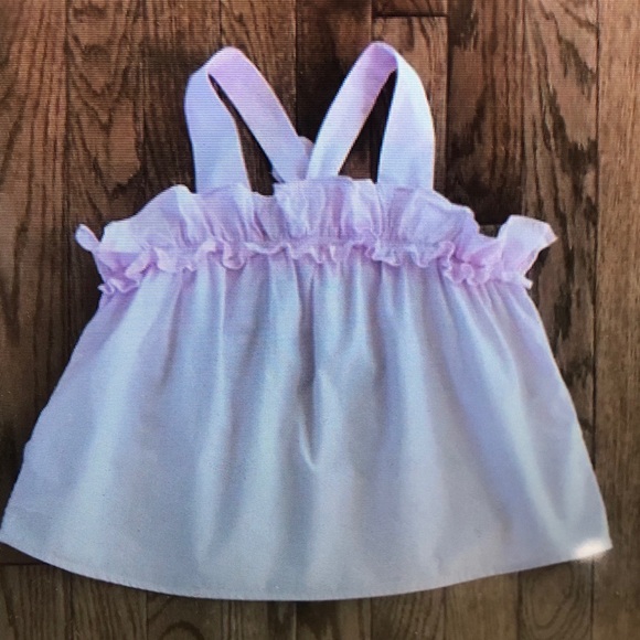 Pink Ruffled Kids Tank Top - Picture 2 of 3